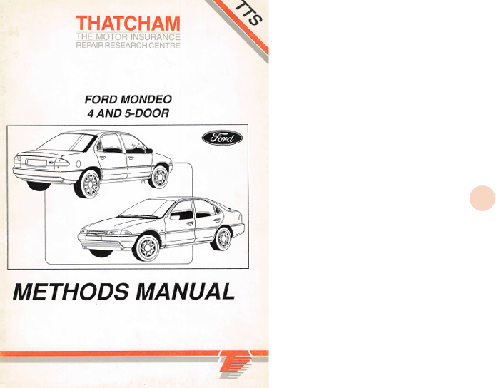 Ford Mondeo 4 & 5 Door Body Repair & Workshop Methods Manual (PDF Download)
