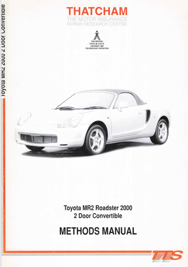 2000 Toyota MR2 Roadster Body Repair & Workshop Manual (PDF Download)