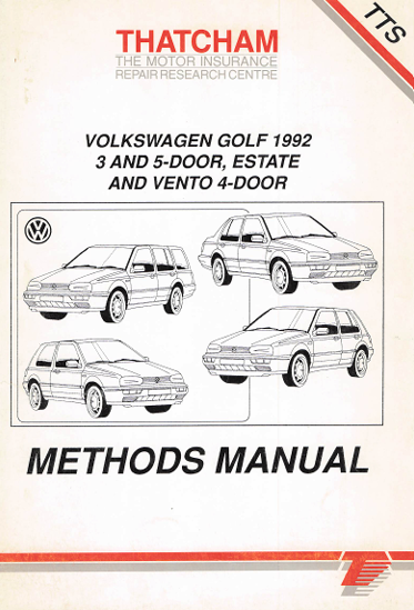 1992 Volkswagen Golf & Vento Workshop Repair Manual PDF – 3 & 5-Door, Estate, Cabriolet & 4-Door Saloon