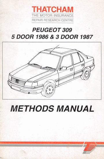 Peugeot 309 Repair Manual PDF (1986–1987) — 3 & 5 Door Models | Bodywork & Panel Replacement Guide