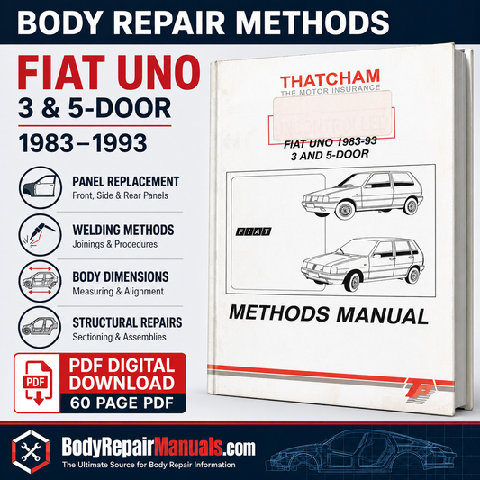 Fiat Uno 1983–1993 Body Repair Methods Manual PDF