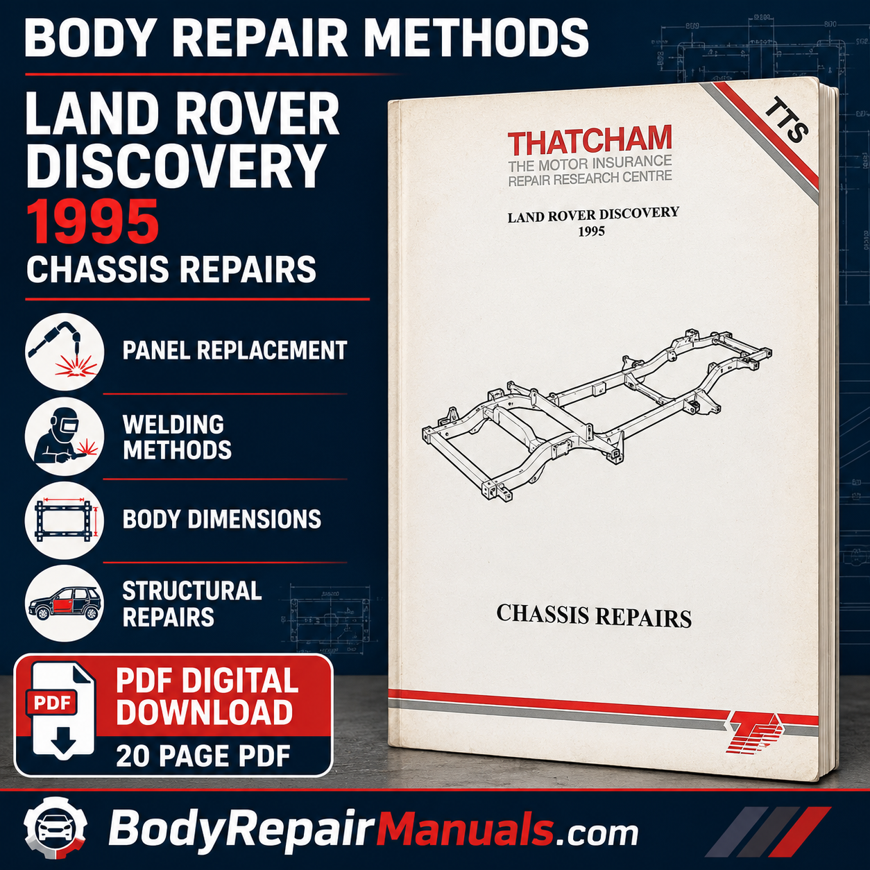 Land Rover Discovery 1995 Chassis Repair Methods Manual PDF