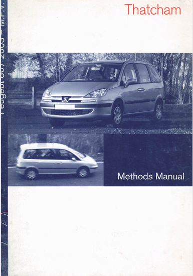 2003 Peugeot 807 Body Repair & Workshop Manual – PDF Download
