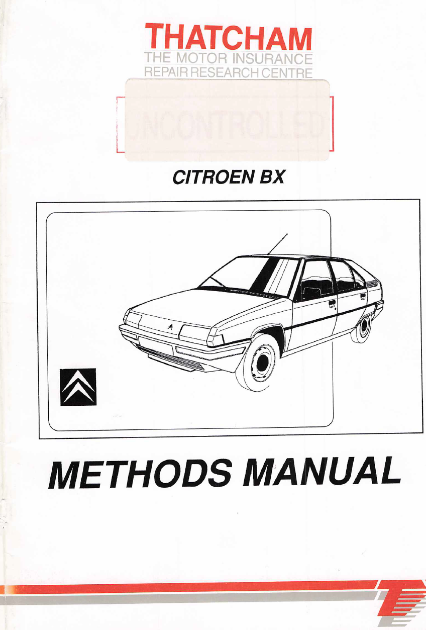 Citroen BX Body Repair Manual PDF