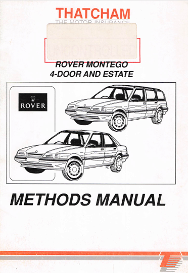 Rover Montego Workshop Manual PDF (4-Door & Estate) – Complete Body Repair & Restoration Guide