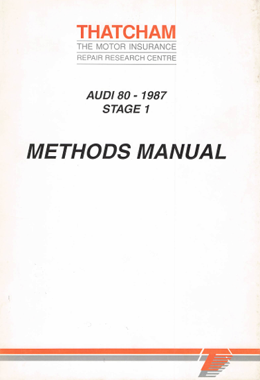 1987 Audi 80 Body Repair & Workshop Manual (PDF Download)