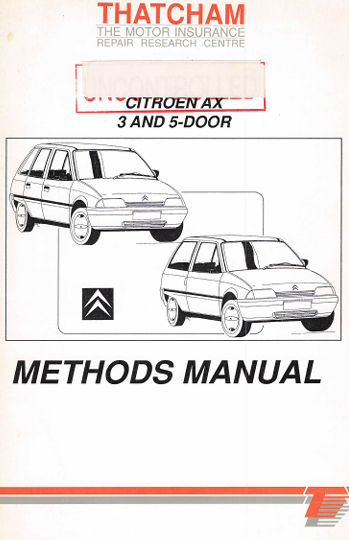 1993 Citroën AX 3 & 5 Door Workshop & Body Repair Manual (PDF Download)