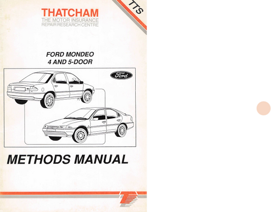 Ford Mondeo 4 & 5 Door Body Repair & Workshop Methods Manual (PDF Download)