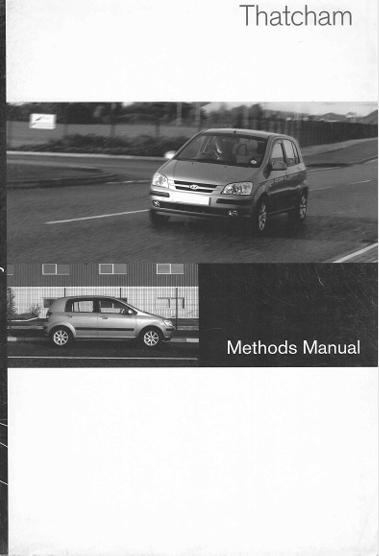 2002 Hyundai Getz 5-Door Hatchback Body Repair & Workshop Methods Manual (PDF Download)