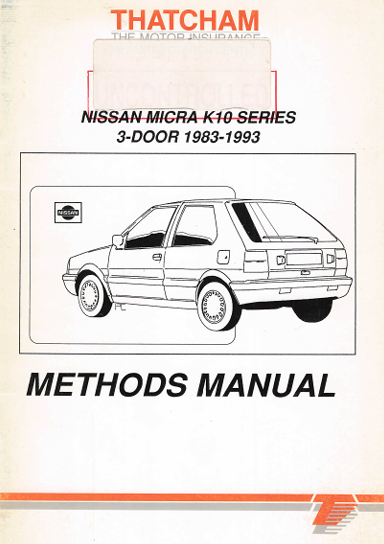 1983–1993 Nissan Micra K10 Workshop & Body Repair Manual (PDF Download)