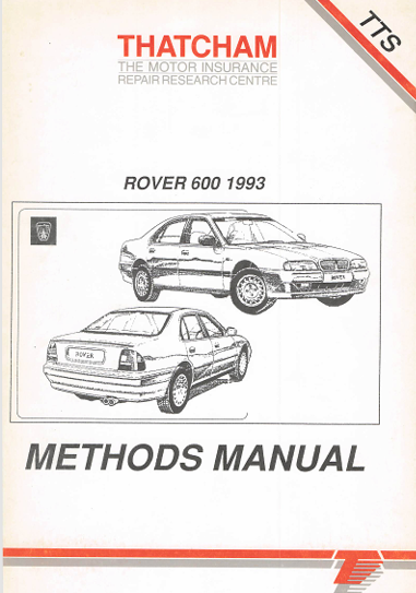 Rover 600 1993 Workshop & Body Repair Manual (PDF Download)