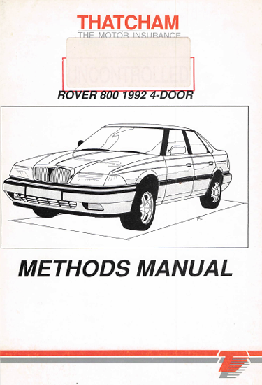 1992 Rover 800 Repair & Workshop Manual (PDF Instant Download)