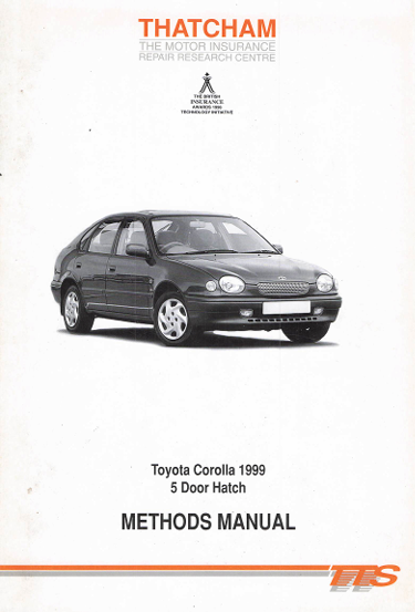 1999 Toyota Corolla 5-Door Hatchback Workshop & Body Repair Manual (PDF Download)