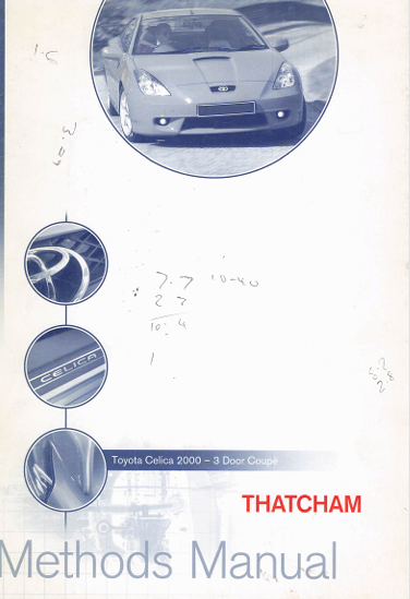 1988 Toyota Corolla Body Repair & Workshop Manual (PDF Download)